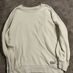 Hollister Men's Beige Crewneck Sweater